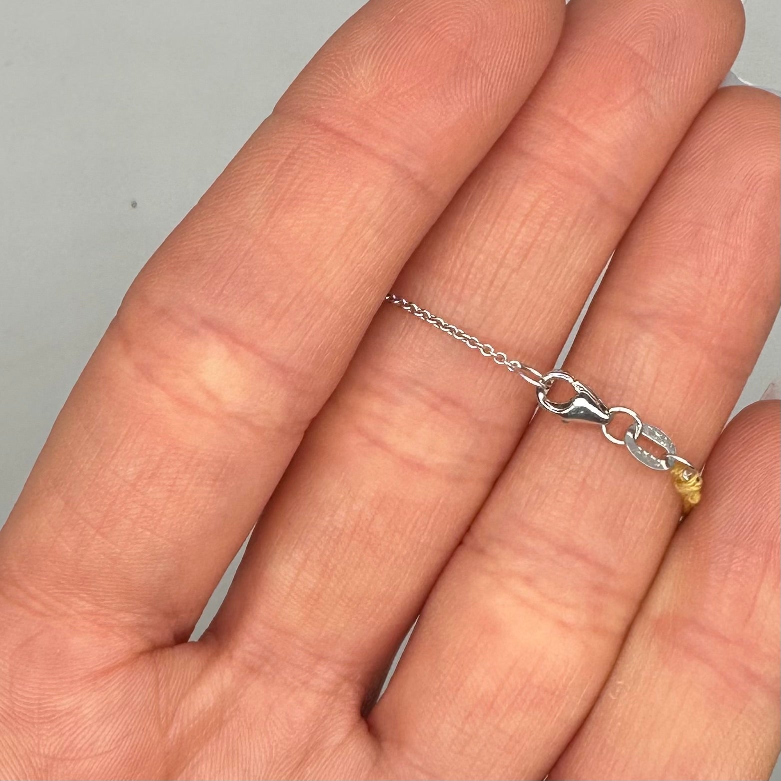 14K White Gold Diamond Pendant Necklace – 0.90CT STJ