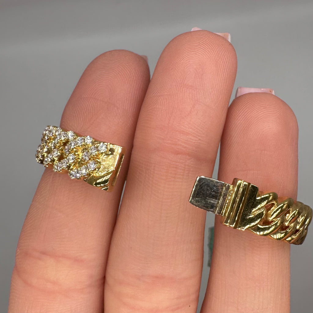 18K Yellow Gold Diamond Bangle Bracelet – 2.25ct Diamonds DBAN026 NJNJ