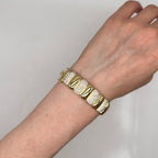 14K Yellow Gold Diamond Bangle Bracelet – 4.10ct  PPJB4816-001