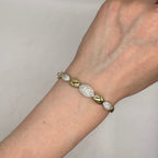 14K Yellow Gold Round Diamond Pavé Bangle Bracelet – 1.54ct  DC-BNG13263-1