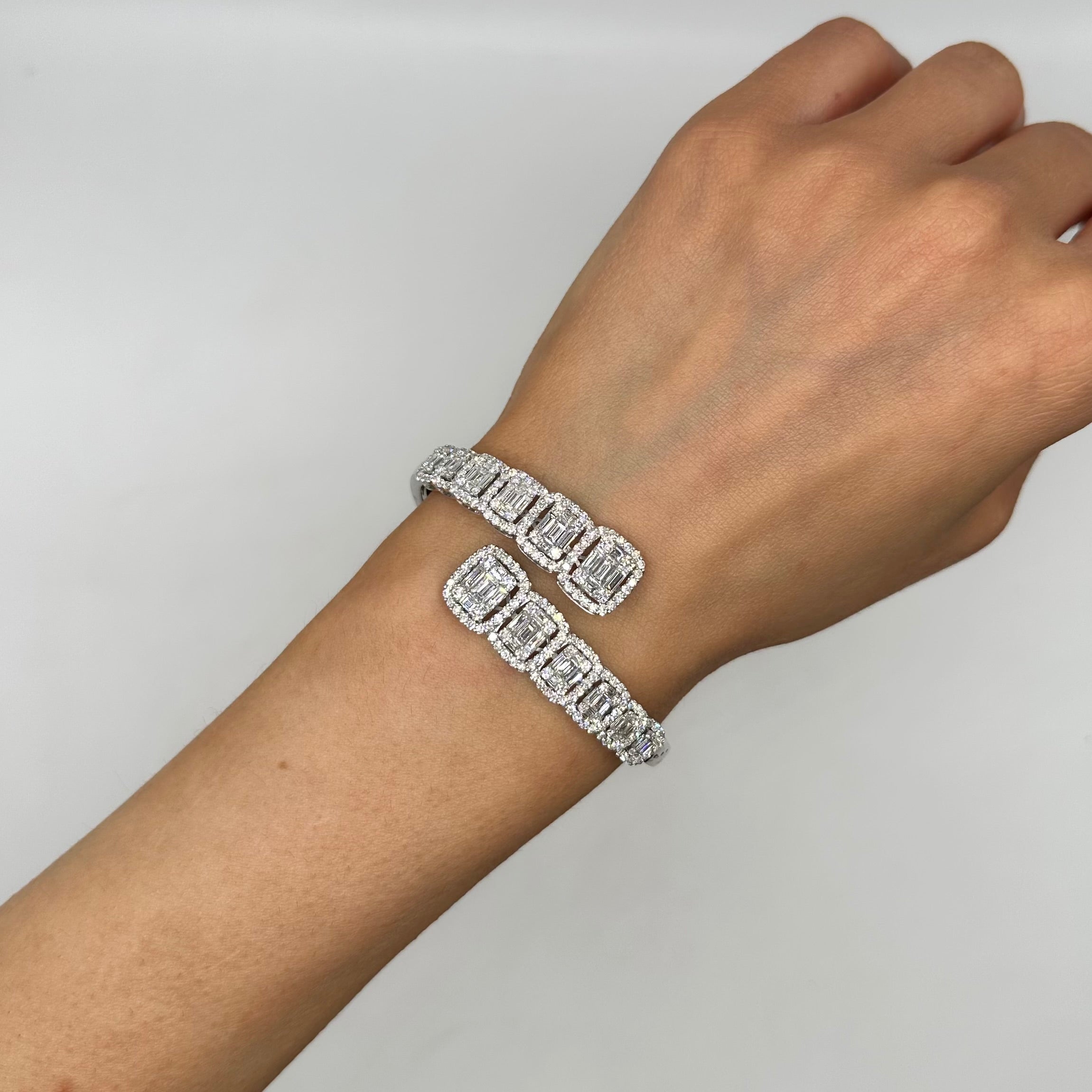 18K White Gold Diamond Bracelet – 5.73CT Diamonds DB0029 ZGJJ