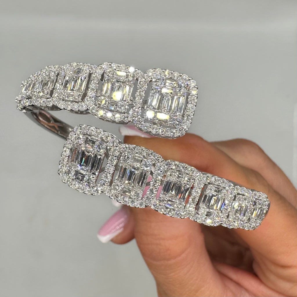 18K White Gold Diamond Bracelet – 5.73CT Diamonds DB0029 ZGJJ