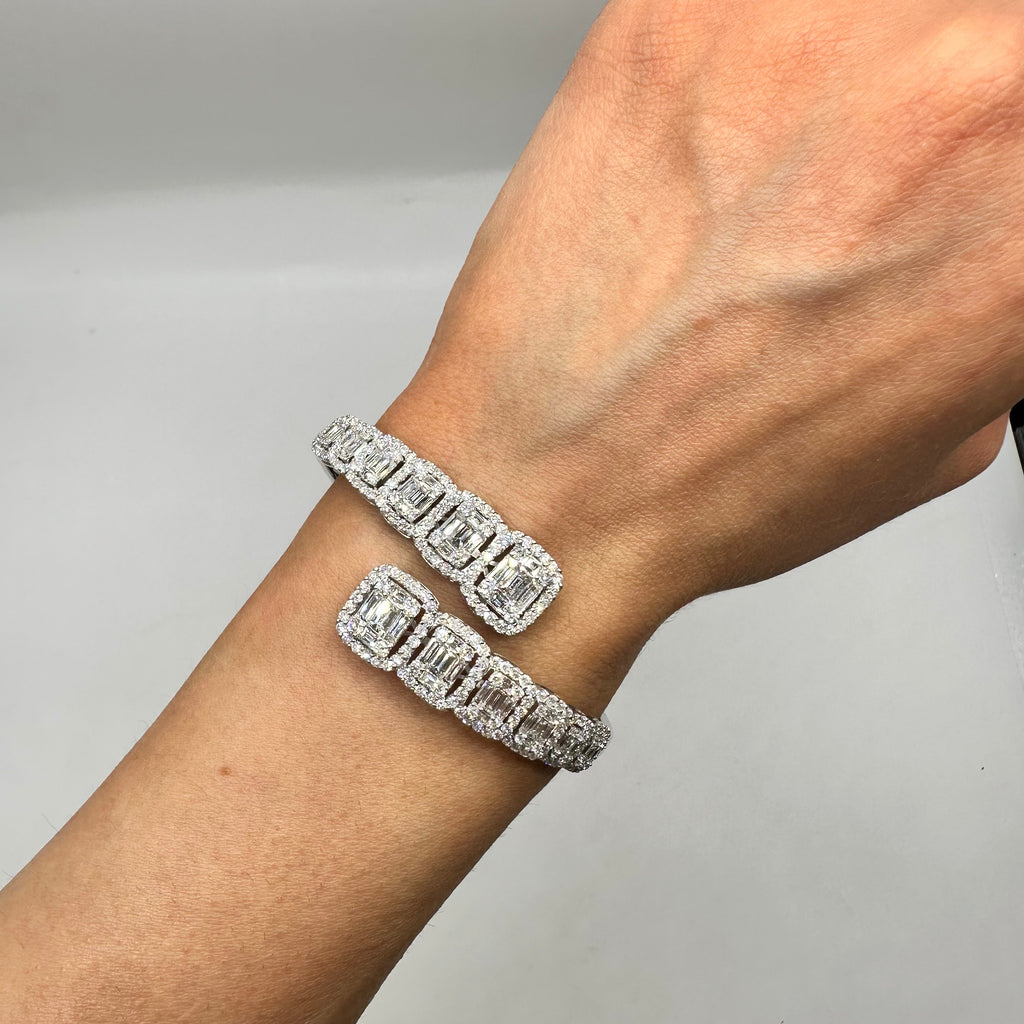 18K White Gold Diamond Bracelet – 5.73CT Diamonds DB0029 ZGJJ