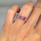 14K Rose Gold Pink Sapphire & Diamond Ring SDR042 INJJ