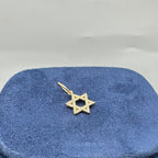 14K Yellow Gold 0.12CT Diamond Star of David Pendant