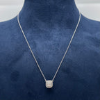 18K White Gold 0.50 CT Diamond Pendant Necklace IJJJ