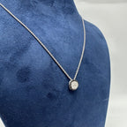 18K White Gold Black & White Diamond Pendant Necklace – 0.55 CT Total Diamond Weight ZTJ