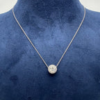 14K White Gold Round Diamond Pendant Necklace – 1.30 CT DP001 GTJJ