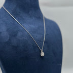 14K White Gold Diamond Pendant Necklace – 0.30 CT Total Diamonds GTJ