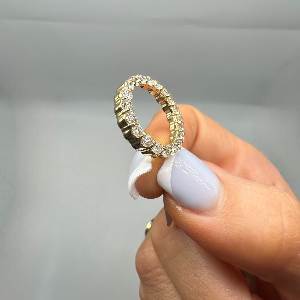 14K Yellow Gold Circle of Life Diamond Pendant – 1.70CT DP068 IIJJ