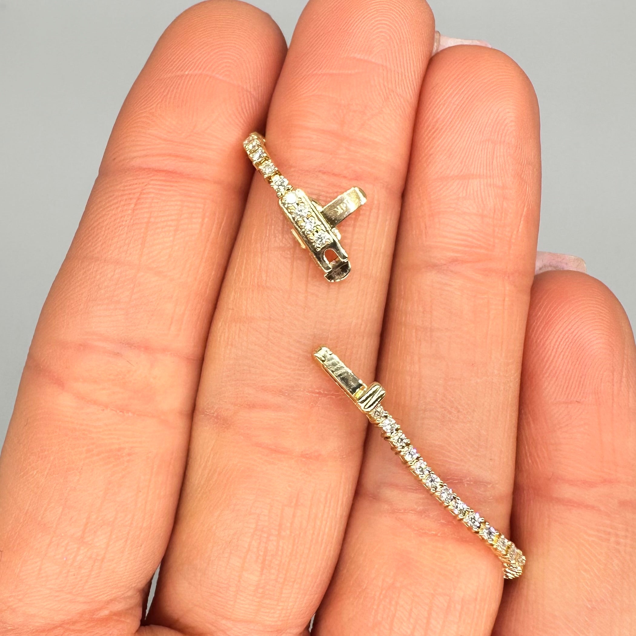 14K Yellow Gold 1.03ct Diamond Tennis Bracelet J10312 LJJ