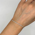14K White Gold Diamond Tennis Bracelet – 1.01ct  J10133 LJJ