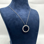 14K White Gold Circle of Love/Life Diamond Pendant Necklace – 1.52CT INJJ