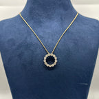 14K Yellow Gold Circle of Love/Life Diamond Pendant Necklace – 2.20CT IGJJ