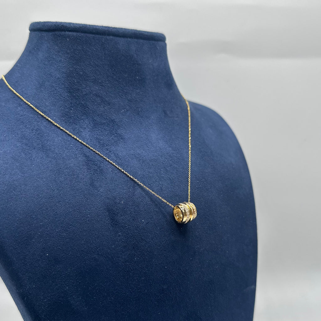 14K Yellow Gold Diamond Pendant Necklace – 0.24 CT KVPS032YG