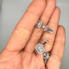 18K White Gold Emerald-Cut Diamond Link Bracelet – 5.07ct DB0070 TZJJ