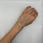 18K White Gold Diamond Cuff Bracelet – 0.20 CT Diamonds DC-BNG12699-9