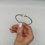 18K White Gold Diamond Cuff Bracelet – 0.20 CT Diamonds DC-BNG12699-9