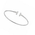 18K White Gold Diamond Cuff Bracelet – 0.20 CT Diamonds DC-BNG12699-9