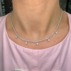 18K White Gold Diamond Necklace – 4.79ct R16832-2