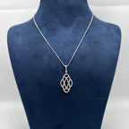 18K White Gold Diamond Necklace – 0.96 CT Diamonds LZT ITJ