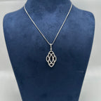 18K White Gold Diamond Necklace – 0.96 CT Diamonds LZT ITJ