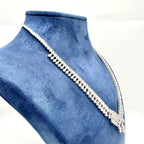 18K White Gold Diamond Statement Necklace – 23.83ct Diamonds DN021 IEJJJ