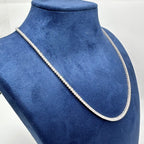 14K White Gold Lab Grown Diamond Tennis Necklace – 7.05 CT Diamonds, 18 Inches DN114 GEJJ
