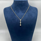 14K Yellow Gold Diamond Pendant Necklace – 2.20 CT Total Diamonds IIJJ
