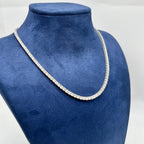 14K White Gold Diamond Tennis Necklace – 12.56 CT Diamonds, 16 Inches PJN5202B-002