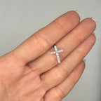 14K White Gold Diamond Cross Pendant – 0.37 CT Diamonds AP20132-001