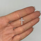 14K White Gold Diamond Cross Pendant – 0.37 CT Diamonds AP20132-001