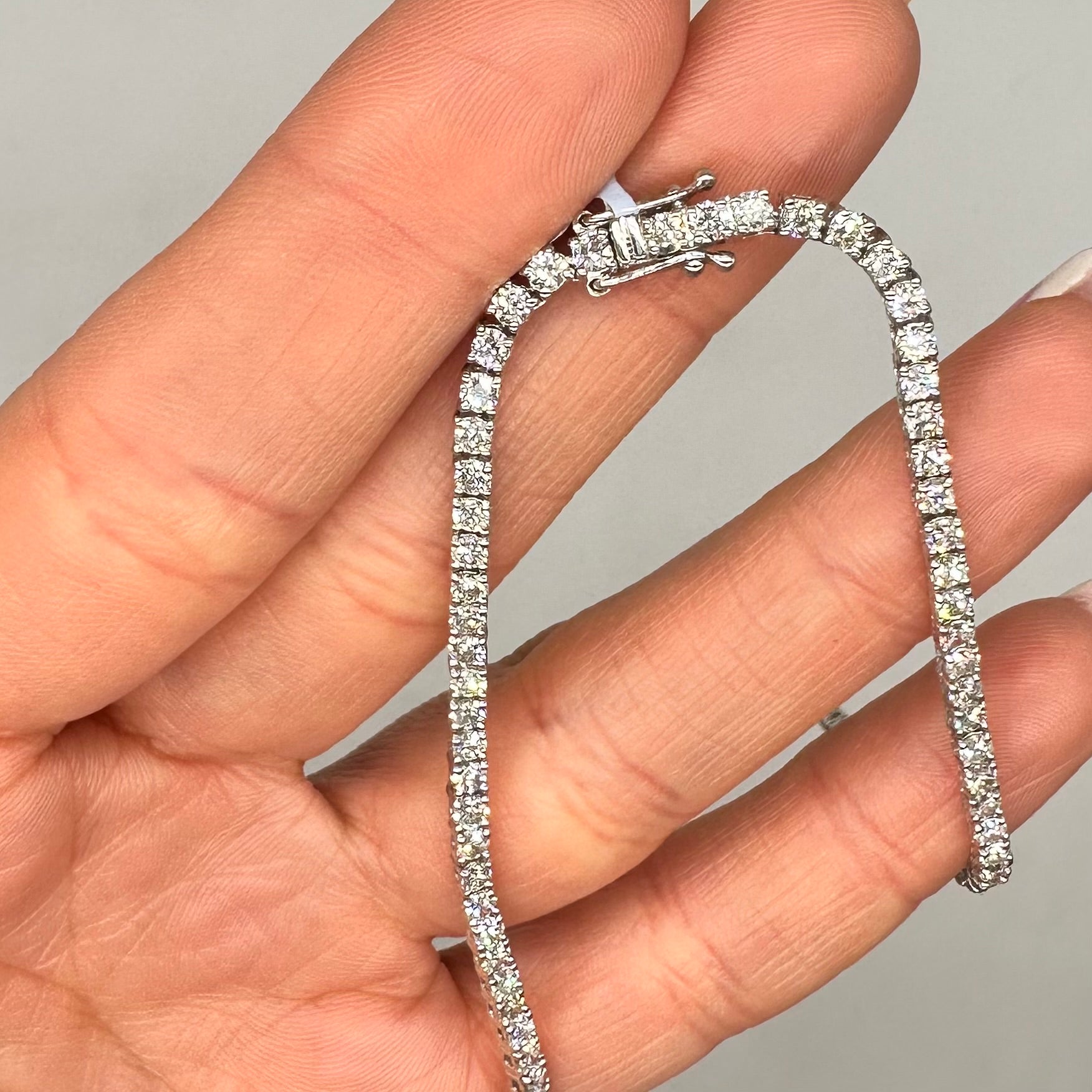 14K White Gold Diamond Tennis Necklace – 9.26 CT Diamonds PJN5287BWG