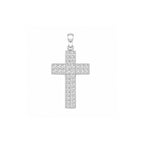 18K White Gold Diamond Pendant – 1.58 CT Total Diamonds P0359