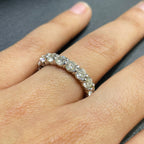 14K White Gold Diamond Eternity Wedding Band – 3.48CT G/VS2 | WB041