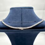 14K White Gold Lab Grown Diamond Tennis Necklace – 16.90ct, 17 Inches DN0079 NJJJ