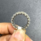14K White Gold Round Diamond Eternity Band – 3.53CT G-H/VS2
