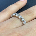 14K White Gold Diamond Eternity Wedding Band – 3.85CT G/VS2 | DWB008