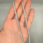 14K White Gold Diamond Tennis Necklace – 19.90 CT - DN005 IILJJ