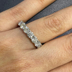 14K White Gold Round Diamond Eternity Band – 4.02CT G-H VS2/SI1 | WB247