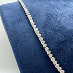 14K White Gold Diamond Tennis Necklace – 19.90 CT - DN005 IILJJ
