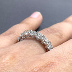 14K White Gold Round Diamond Eternity Band – 4.02CT G-H VS2/SI1 | WB247