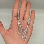 14K White Gold Diamond Earrings – 5.90ct Diamonds PJE4632-005