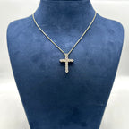 14K Yellow Gold Round Diamond Cross Necklace – 2.20CT Diamonds DP113 IEJJ