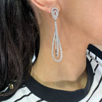 14K White Gold Diamond Earrings – 5.90ct Diamonds PJE4632-005