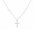 14K White Gold Diamond Cross Pendant Necklace – 0.21 CT ASP43542-009