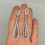 14K White Gold Diamond Earrings – 5.90ct Diamonds PJE4632-005