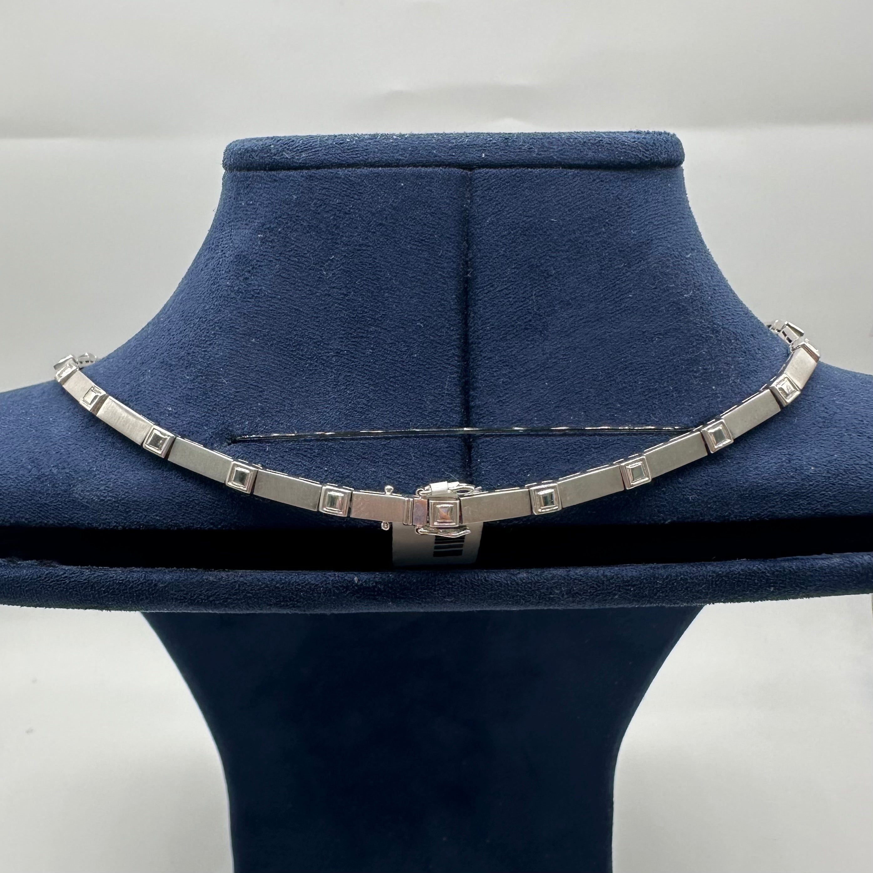 18K White Gold 1.00 CT Diamond Necklace DN108 IEJJ