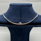 18K White & Rose Gold White & Champagne Diamond Necklace with Detachable Pendant – 8.00ct DN068 IIJJJ