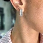 14K White Gold Diamond Earrings – 3.32CT Diamonds PJE4988A-009
